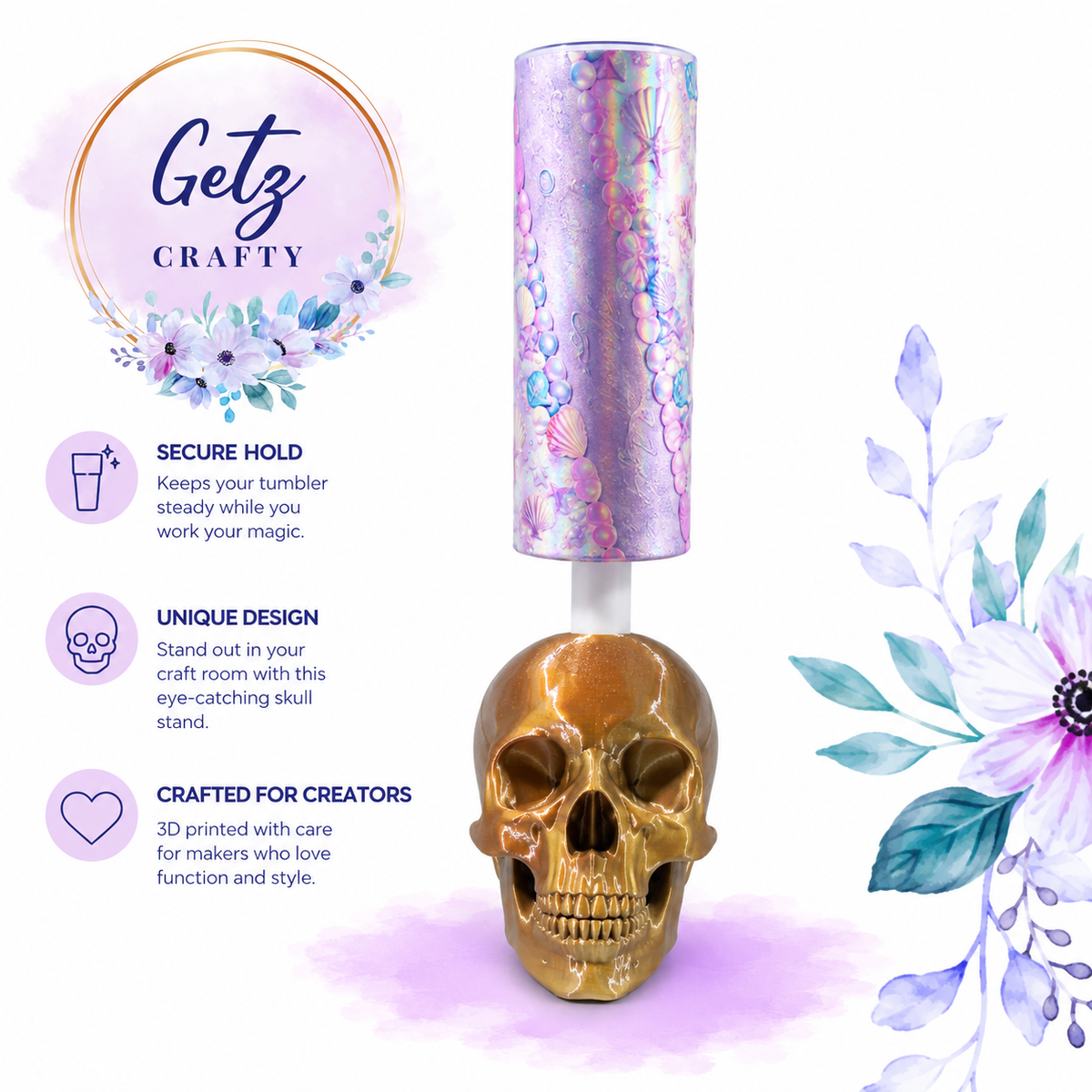 Skull Drying Stand 3/4” (Bronze)