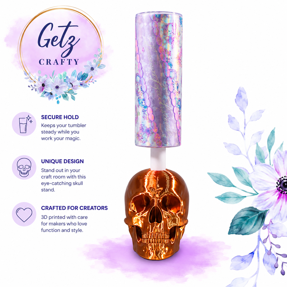 Skull Drying Stand 3/4” (Copper)