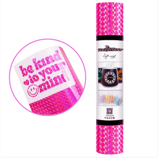 Neon Pink Diamond Adhesive Vinyl Neon Pink (5FT)