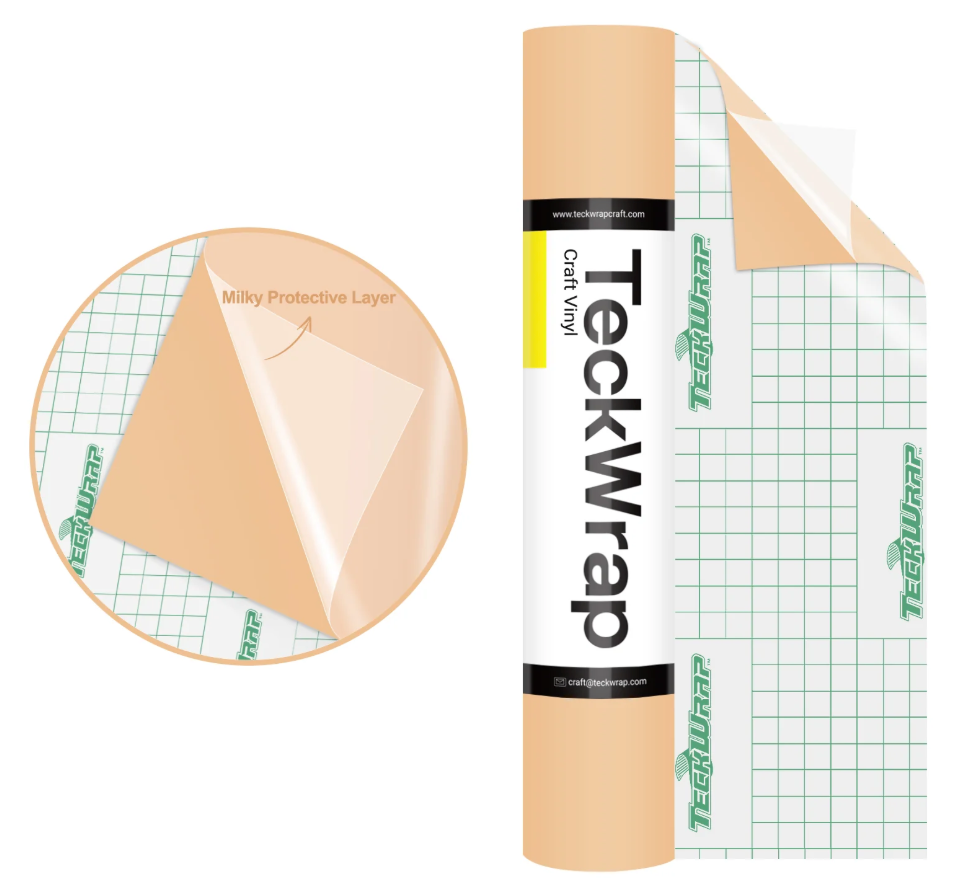 Apricot Matte Adhesive Vinyl (5FT)