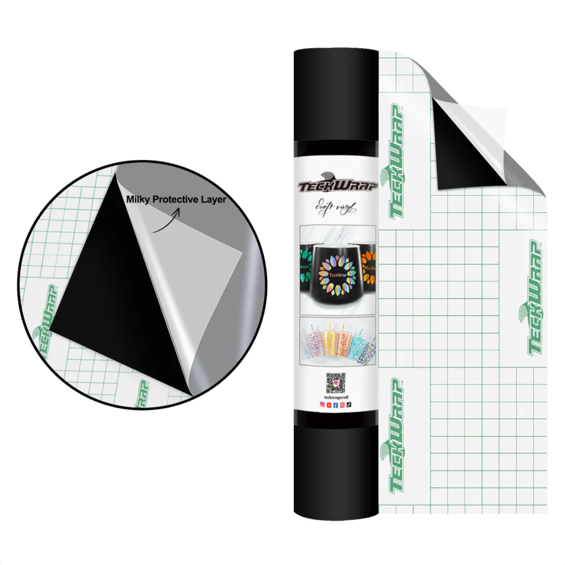 Black Matte Adhesive Vinyl (5FT)