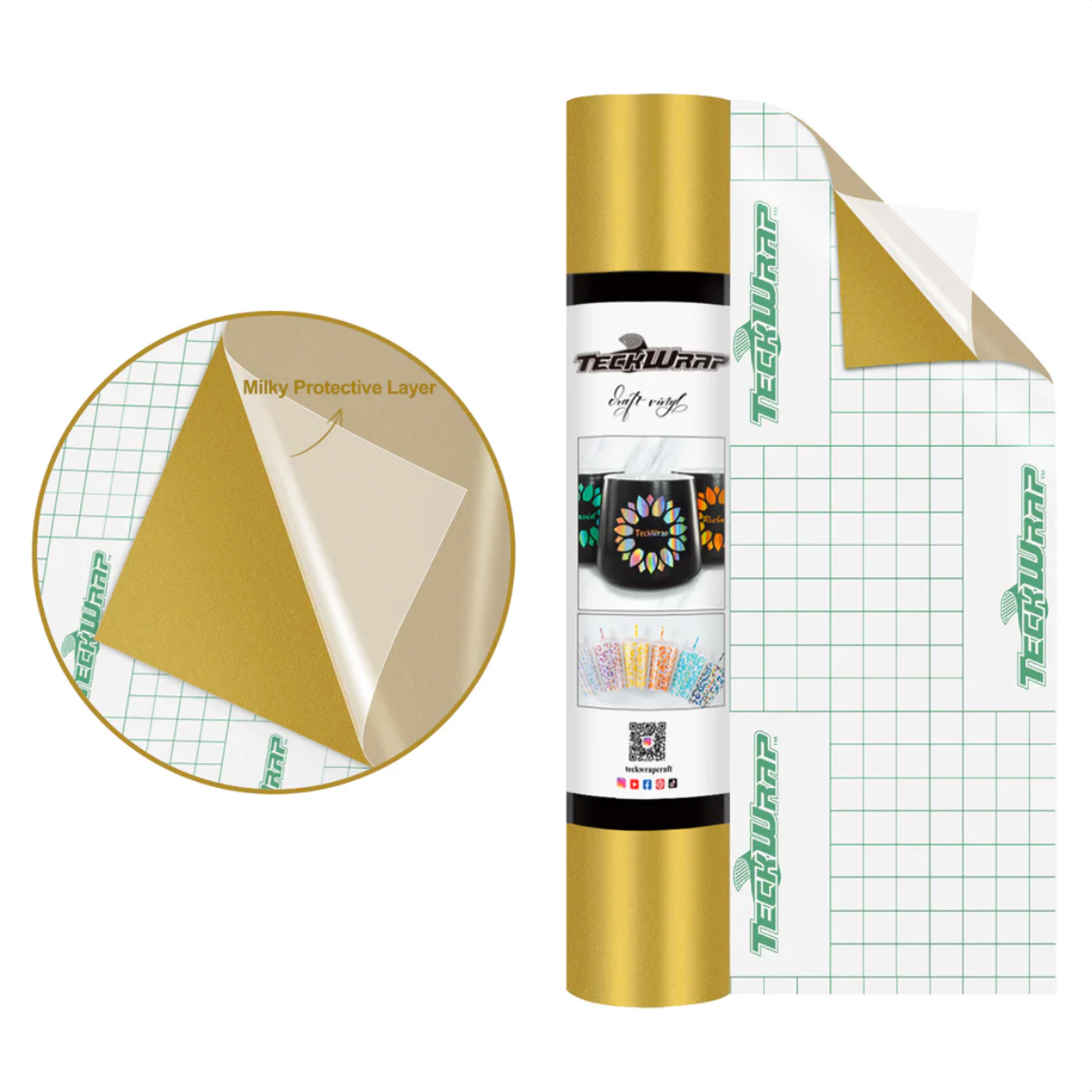 Gold Matte Adhesive Vinyl (5FT)