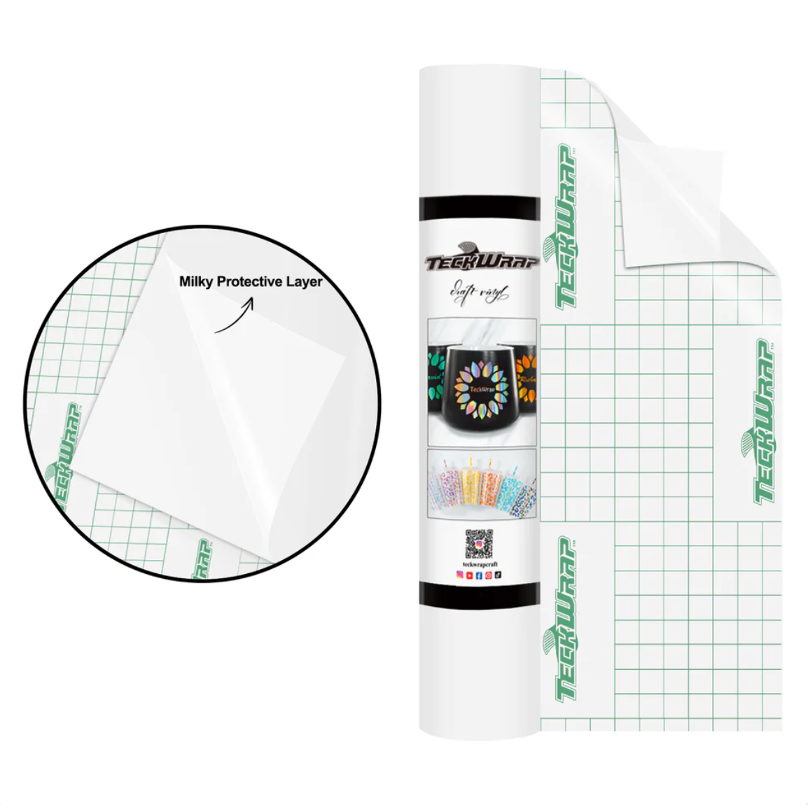 White Matte Adhesive Vinyl (5FT)