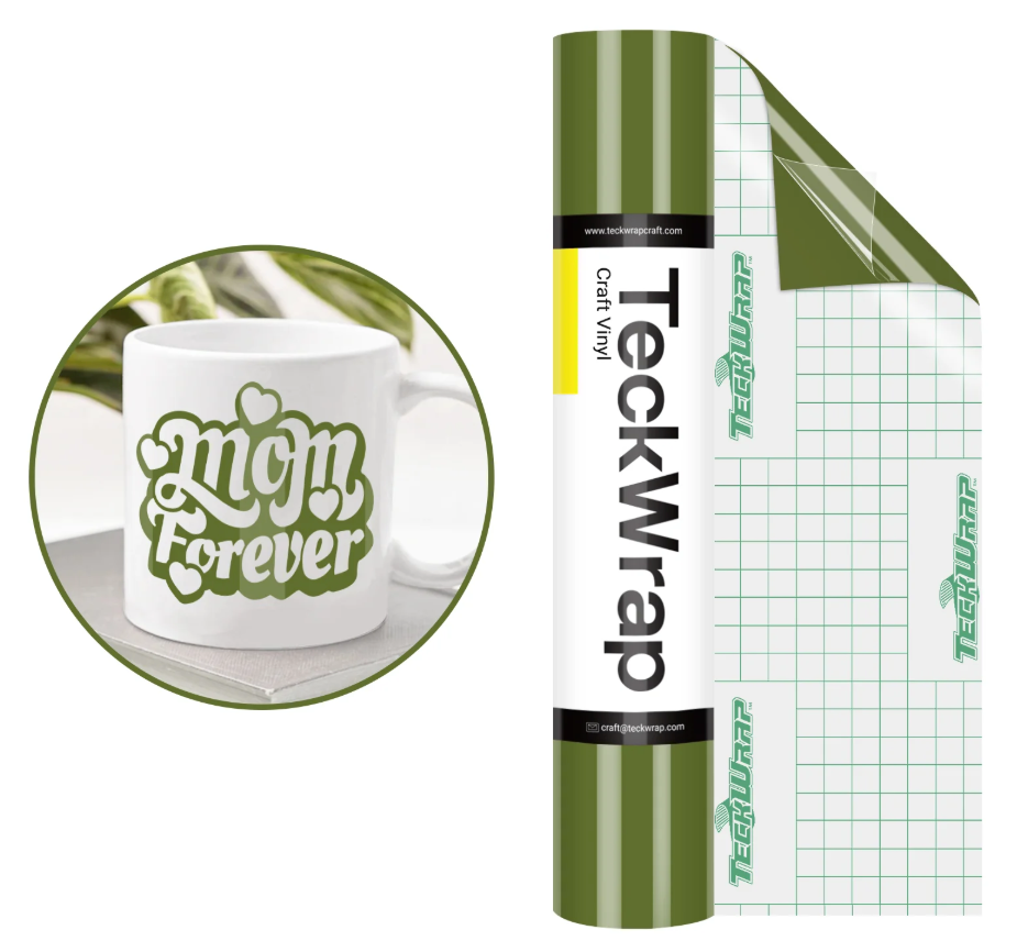 Olive Green Glossy Smart Vinyl (5FT)