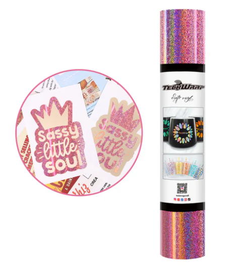 Rose Gold Glitter Mermaid Adhesive Vinyl (5FT)