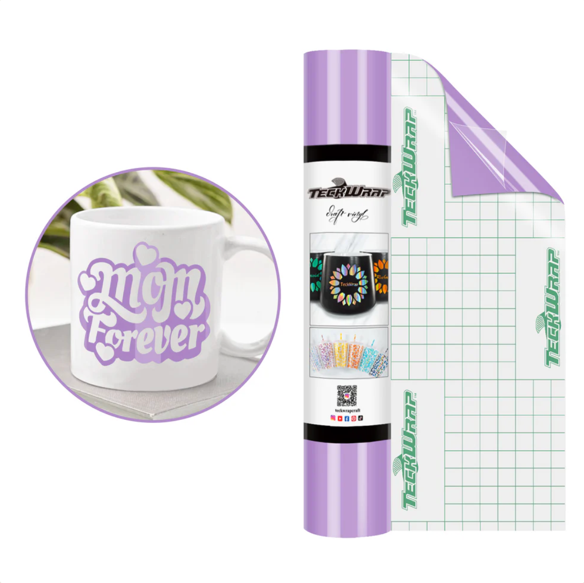Soft Lilac Glossy Adhesive Vinyl (5FT)
