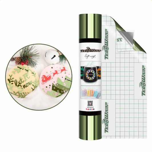 Camouflage Olive Bubble Free Mirror Chrome Adhesive Vinyl (5FT)