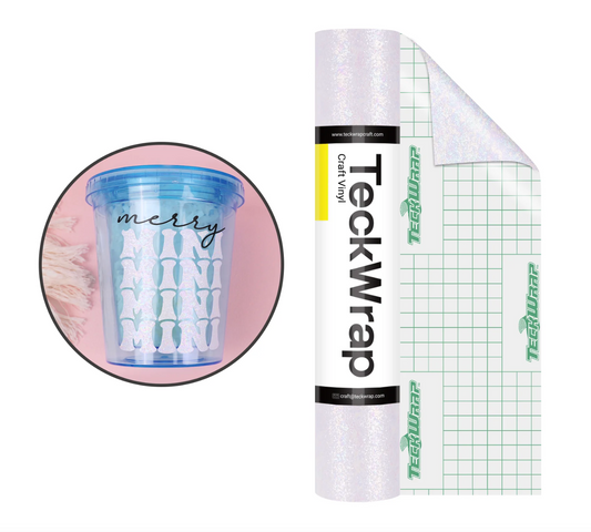 White Colorful Pearl Adhesive Vinyl (5FT)