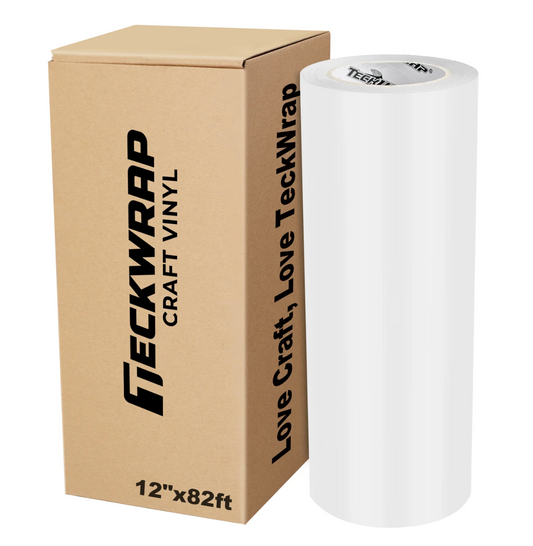 Matte White Eco Vinyl (82FT) (Ideal for Underneath Template Tape)