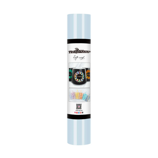 Baby Blue Glossy Permanent Adhesive Vinyl (5FT)