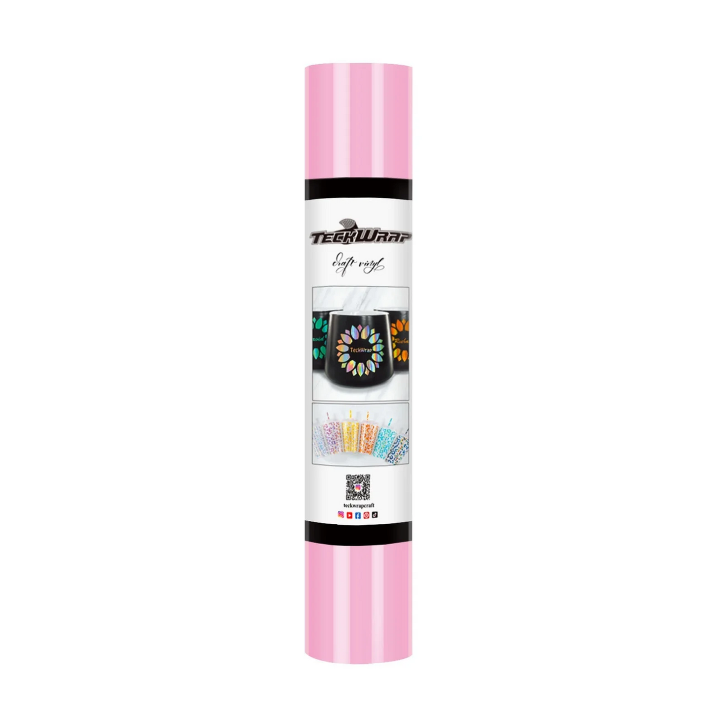 Sweet Pink Glossy Permanent Adhesive Vinyl (5FT)