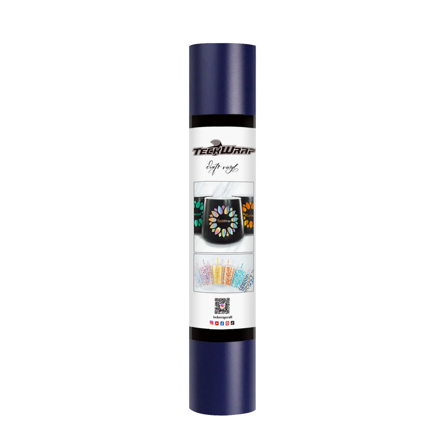 Dark Blue Matte Permanent Adhesive Vinyl (5FT)