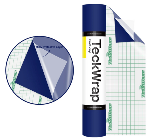 Impact Blue Matte Adhesive Vinyl (5FT)