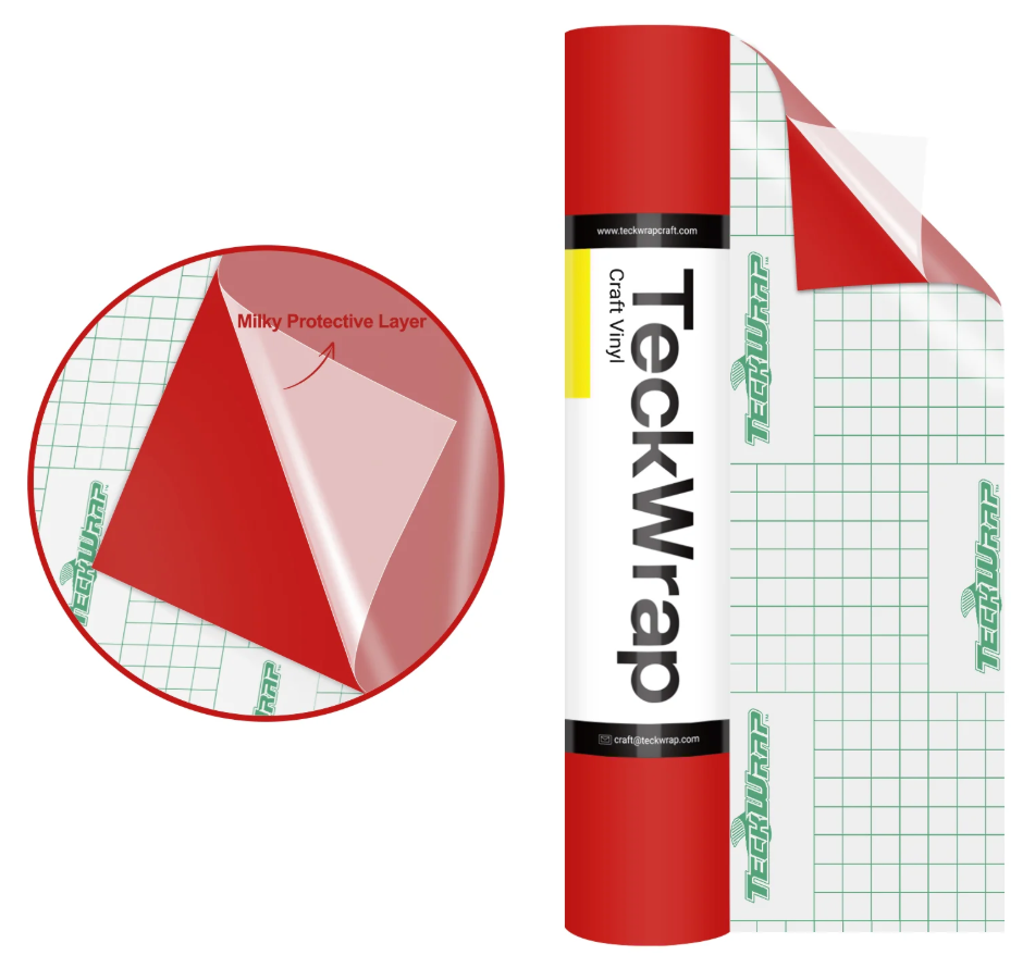 Pure Red Matte Adhesive Vinyl (5FT)
