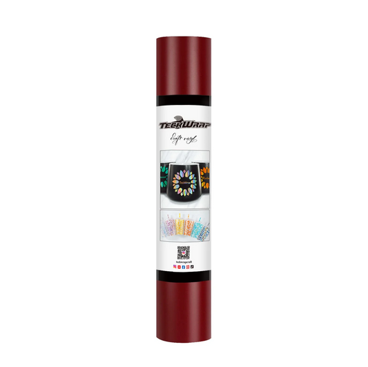 Wine Red Matte Permanent Adhesive Vinyl (5FT)