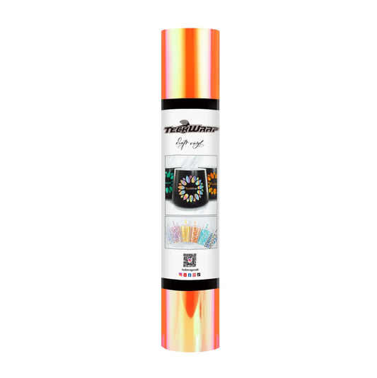 Coral Orange Opal Adhesive Vinyl (5FT)