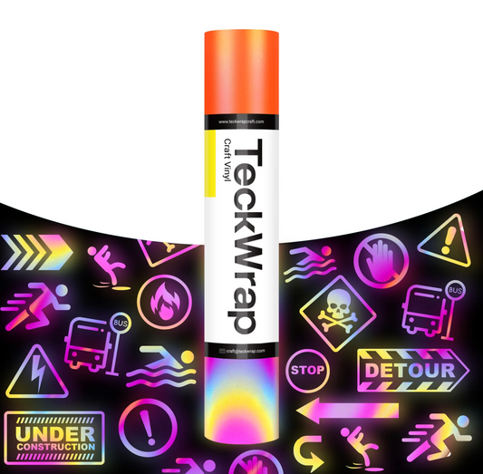 Rainbow Coral Reflective Adhesive Vinyl (5FT)