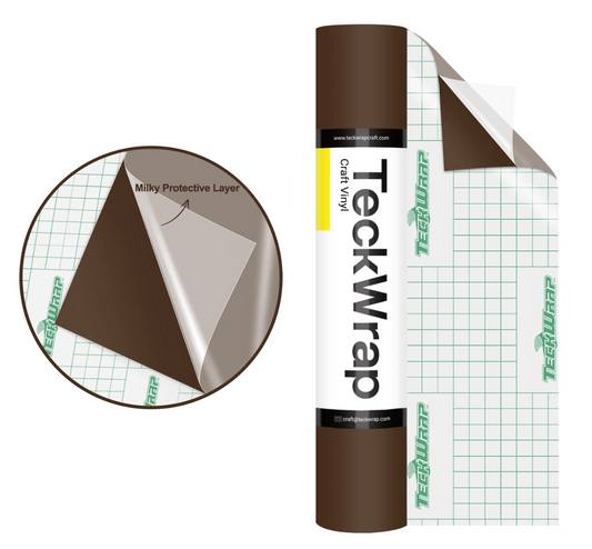 Coffee Brown Matte Adhesive Vinyl