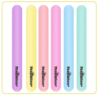 Pastel Color Silicone Slap Bracelets (Pack of 6)