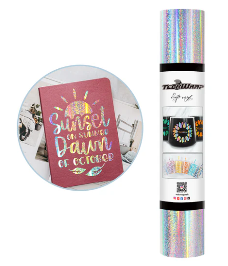 Silver Glitter Mermaid Adhesive Vinyl (5FT)