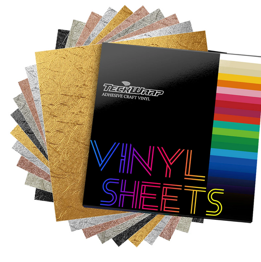 Textured Metallic Vinyl Sheets Pack(10 PCS)